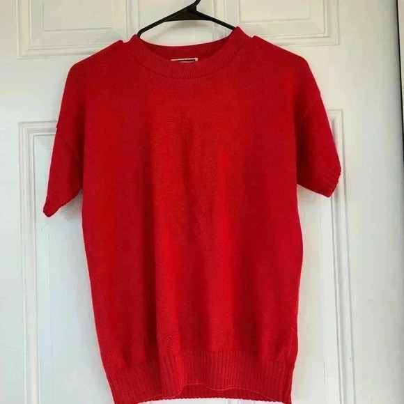 Kenneth Too! Vintage Knit Short Sleeve Bird Embroidered Sweater Sz M/L? - Picture 6 of 11